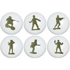 Presto Wall Decals Toy Soldier Drawer Pulls/Army Men Furniture Ceramic