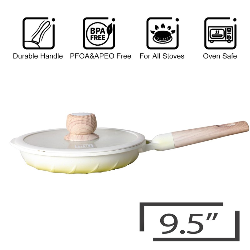 MGC Non Stick Frying Pan, PFOA&PFAS Free, 9.5" Skillet, Oven