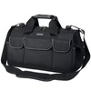 TICONN 16in Tool Bag with Waterproof Soft Bottom, Multi-Pockets Wide