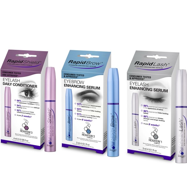 RapidLash Bundle - 1 x RapidShield Eyelash Daily Conditioner, 4
