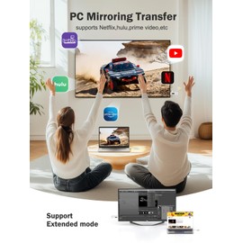 Lemorele Wireless HDMI Transmitter and Receiver Kit 164FT Range - Portable Wireless HDMI Extender 2.4/5G 1080P@60Hz - for Streaming Video&Audio from Laptop,Camera to HDTV,Projector,LED Displays