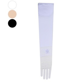 Sleek and Stylish Women's Cooling Arm Sleeves with Floral Accent SN2307-0012 Black/FREE