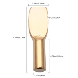 50 Packs Shelf Pins, 6 x 33 mm Shelf Support Pens Cabinet Furniture for Book Shelves Deliveries Cabinets Cupboard Bookshelf