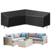 RICHIE V-Shape Garden Furniture Covers Waterproof, L Shape Garden Sofa