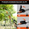 Telescopic Extension Pole for Kebtek New KT940/KT933/KTE-35-1.7M-2.4M Aluminum Extension Pole