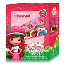 Dukal 10851 Strawberry Shortcake Adhesive Bandage, Stat-Strip, Shape, (Pack of 1200)