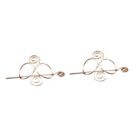 Healeved 2pcs Vintage Viking Alloy Hair Clips for Women Retro Hairpins Ponytail Holders Durable Accessories for Casual Party Styles for Friends and Family