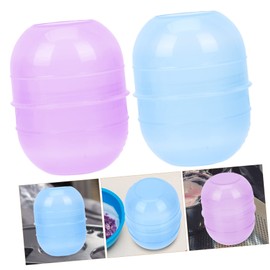 Outanaya 2sets Hair Dye Tool Easy One-Handed Mixing Cup Pp Material Red Color 2pcs*2 Random Color