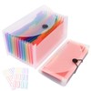 Uquelic 2Pcs Mini Accordion Receipt Folder - 13 Pockets Expanding