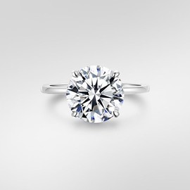 Dazz Jewelry Sterling Silver 3ct Solitaire Cubic Zirconia CZ Wedding Promise Engagement Ring for Her Gift Wedding Bands for Women (6)