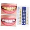 Healeved 3sets Tooth Shade Cards for Supplies Pvc Contrast Chart