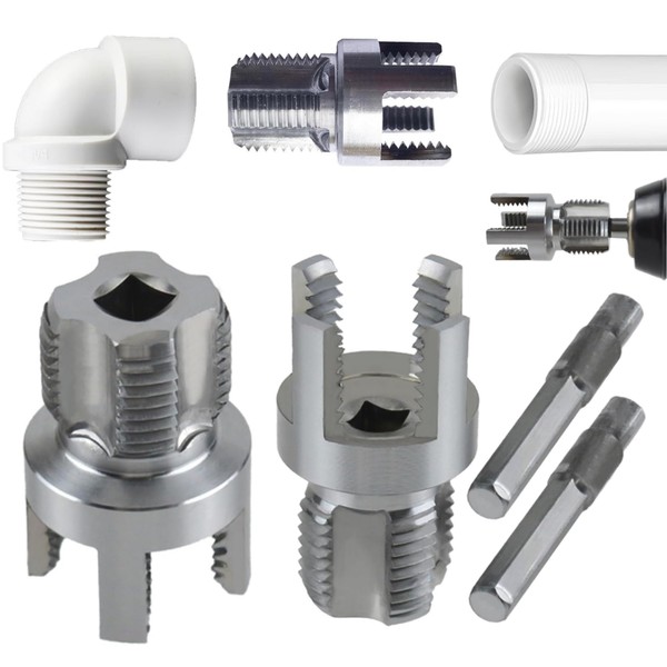 Integrated Internal & External Pipe Threading Tool for PVC Pipes