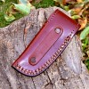 Buck Knives GENUINE LEATHER SHEATH CUSTOM HANDCRAFT FOR FOLDING BLADE