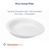 Sammons Preston Hi-Lo Scoop Plate, 9" Scooped Dish with Wall,