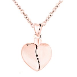 Nan Necklace Rose Gold plated 925 Sterling Silver Heart Pendant with 20" Chain Birthday Gift for Nana Nanny Women