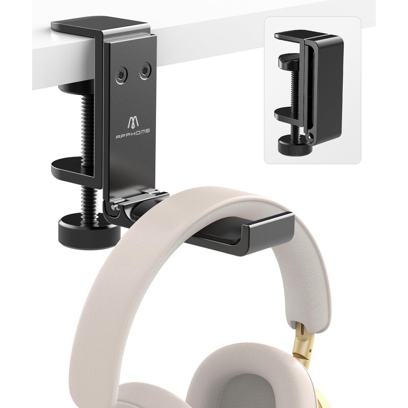 APPHOME New Foldable Headphone Stand Hanger Holder Aluminum Headset Soundbar