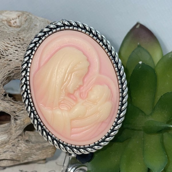 Fancy fox Boutique Mary Jesus Religious Cross Lanyard Unisex Retractable