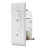 RV Designer AC Self-Contained Dual Outlet with Cover Plate S811