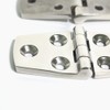 POFET 4pcs Durable 316 Marine Stainless Steel Casting Strap Hinge