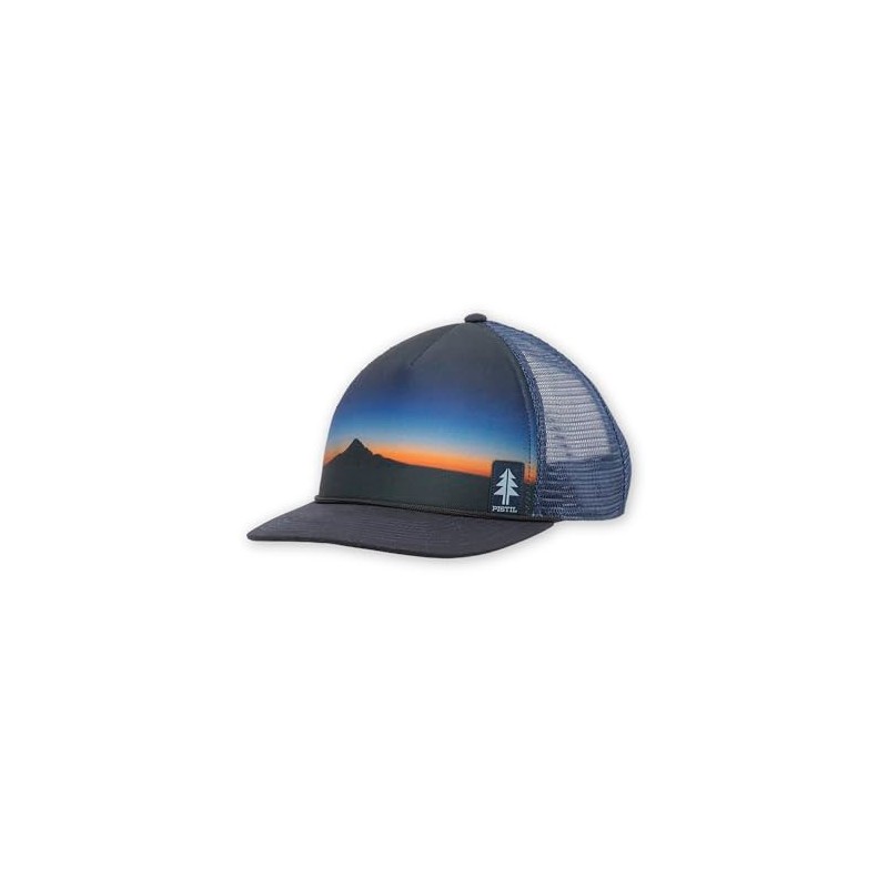 Pistil Men's Dusk Trucker Hat, Mt Hood