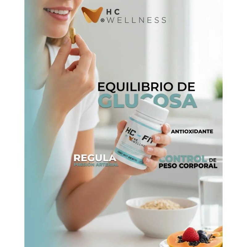 Hc Wellnes Suplemento Hc-fit Control De Peso Y Salud Digest
