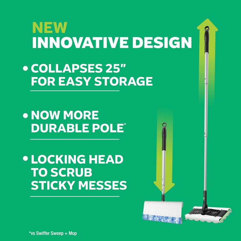 Swiffer Sweep & Mop Deluxe 2-in-1 Floor Mopping and Sweeping