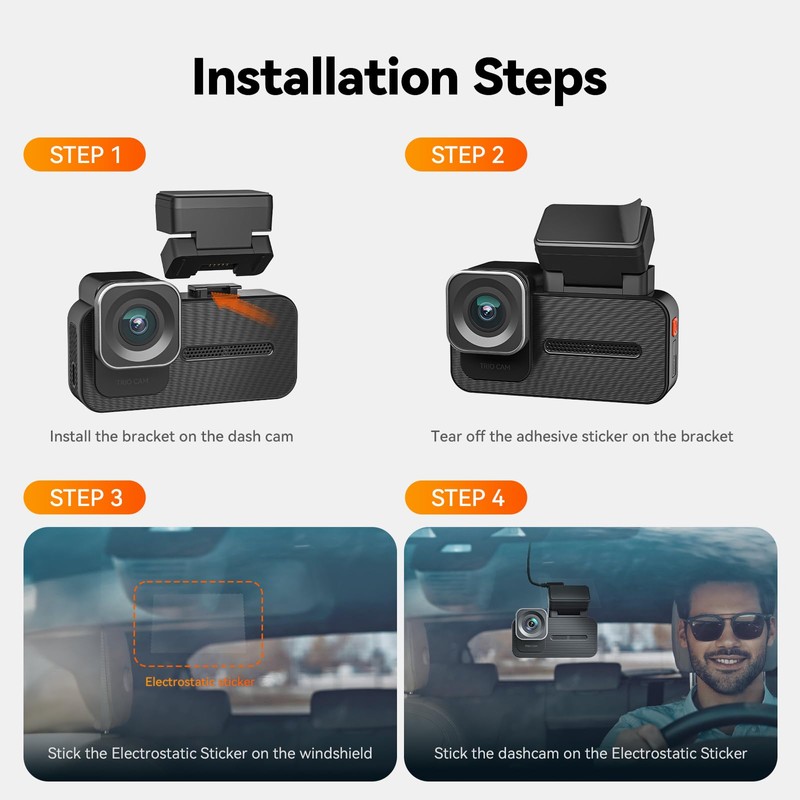 WOLFBOX Adhesive Bracket with GPS Module for X5/X5 Duo Dash