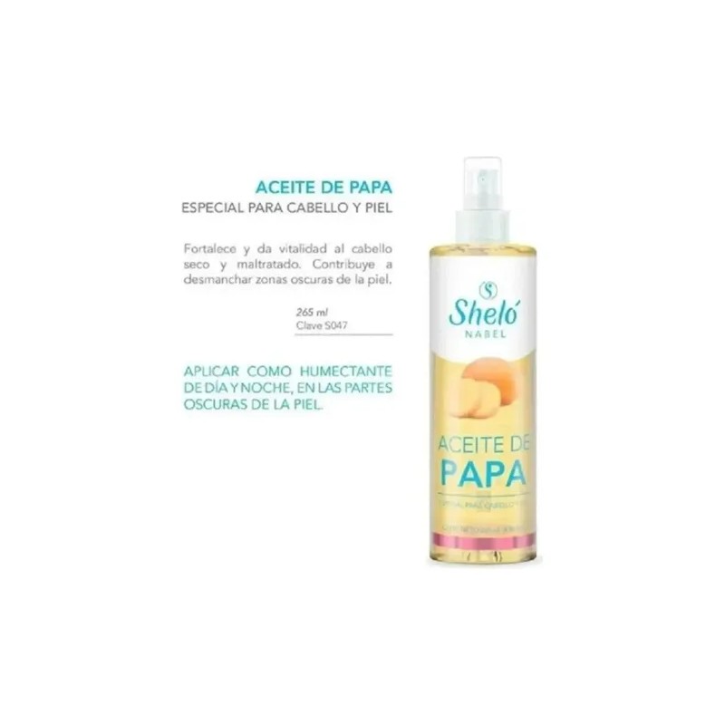 Aceite De Papa Shelo Nabel Desmanchador Facial Antiarrugas