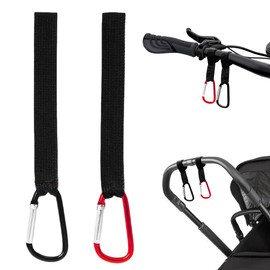 Pram Hooks, Pram Hooks, Pram Hooks, Pack of 2 Hooks for Changing Bag, Handbags, Hanging Bags, Backpacks, Purses, Pram Accessories, Universal Fit