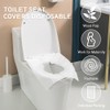 Toilet Seat Covers Disposable, 50-Count Flushable Paper Travel Toilet Seat