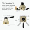 VIILOCK Rotary Lever Hand Valve HV-04, 3 Position 4 Way