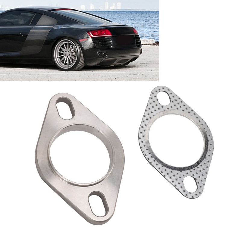2 Bolts 2in Exhaust Flange Connection Kit Stainless Steel for