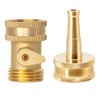 Joywayus Heavy Duty Brass High Pressure Jet Nozzle with Shut-off