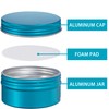 112 Pack 4oz/120ml Screw Top Aluminum Tin Jars with Screw