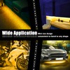 XT AUTO Amber Yellow 12v 15 Led 30cm Car Flexible