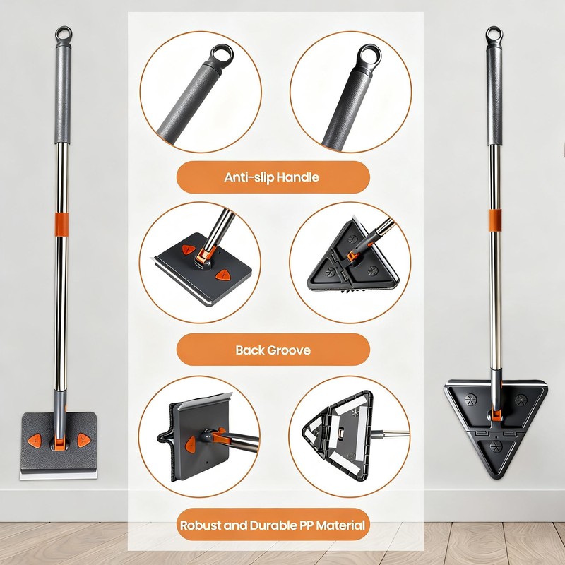 85'' Wall & Ceiling Mop with Long Handle, Wall and