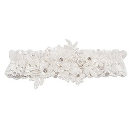Ivy Lane Design Floria Bridal Garter, Ivory