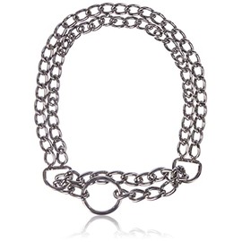 Nobby Chains Choker Two Rows Chrome, 45 cm/ 2.5 mm