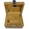 BzzBox Decorative OG Storage Box - Light Bamboo, Lockable, with