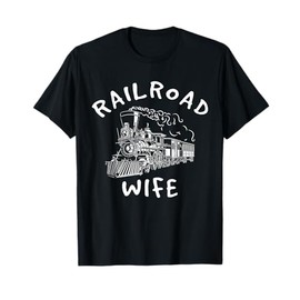 Train Driver Wife Gift - Model Train Station Railway T-Shirt