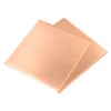 2 Pack 99.9%+ Pure Copper Sheet 4" x 4" 18