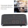 5.5in Car Projector Headup Display Set OBD2 HUD Windscreen Driving