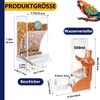Automatic Feeder Birds and Water Dispenser Transparent Acrylic Bird Feeder