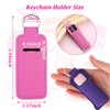 Yisong Lipstick Holder Keychain Neoprene Lip Balm Keychain Holder Portable