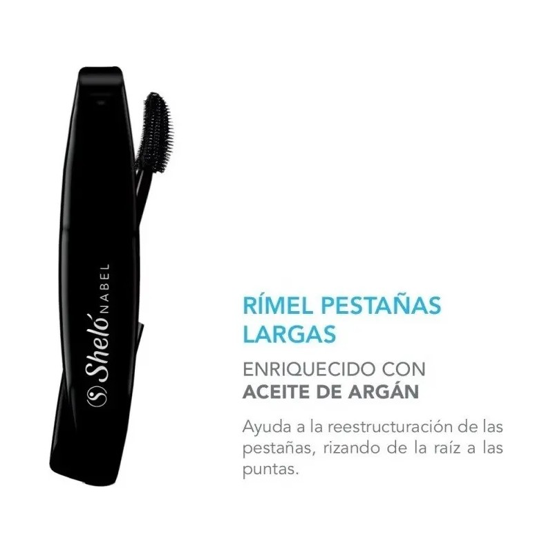 Rimel Pestañas Largas Sheló Nabel 12g Aceite Argán Color