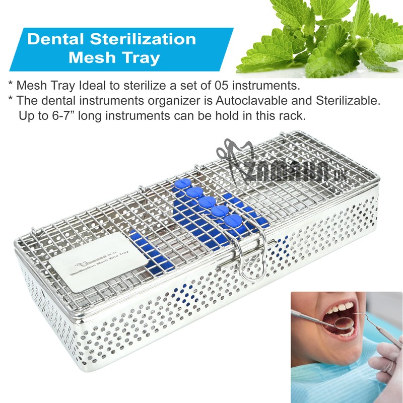 ZAMAHA UK Mesh Autoclave Sterilization Cassette Tray Box Premium Design