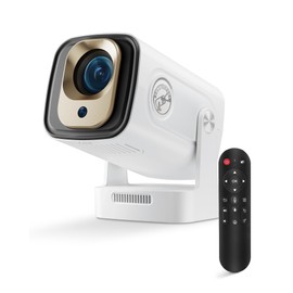 Beautiebeam Beamer Full HD 1080P Mini Beamer 4K, Auto Trapezkorrektur, Mini Projector 180°Dreh Videoprojektor Unterstützt 2.4/5G Dual WiFi6, Bluetooth5.0 mit Android11/OS11,Outdoor Heimkino Beamer