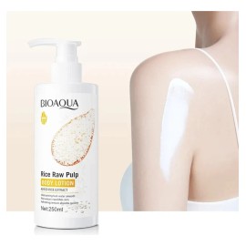 Crema Locion Extracto Bioaqua Arroz Aclara Piel Quita Mancha Todo Tipo Día Noche