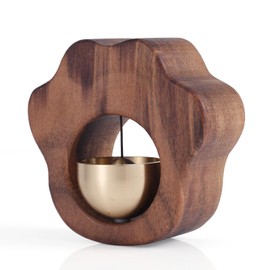 Gosknor Shopkeepers Bell, Cat Paw Shape Magnetic Wooden Wind Chime Doorbell Decoration for Unique Housewarming Gift Business Entrance Door Home Garden
