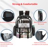 KUI WAN Clear Backpack, Large Clear Bag Heavy Duty PVC